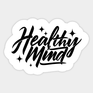 healthy mind Sticker